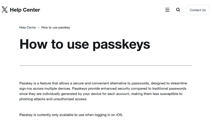 会东苹果维修店铺分享iOS用户如何通过通行密钥(Passkey)登录 