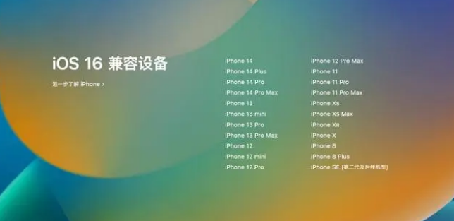 会东苹果手机维修分享iOS16.1.1支持哪些设备 